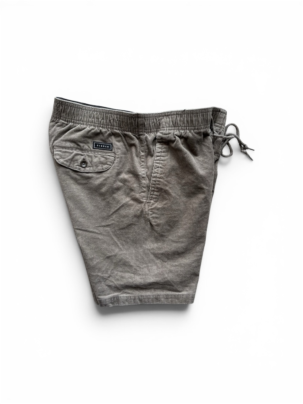 VISSLA Organic Cotton Corderoy NWOT SMALL birch brown color RN#142312